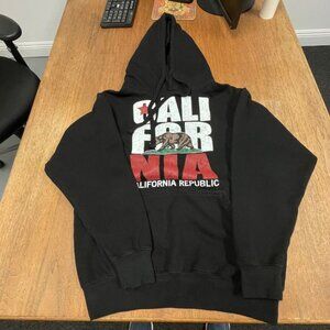A.M.S. Men's Sweatshirt/Hoodie - Black - California - Size M - GUC